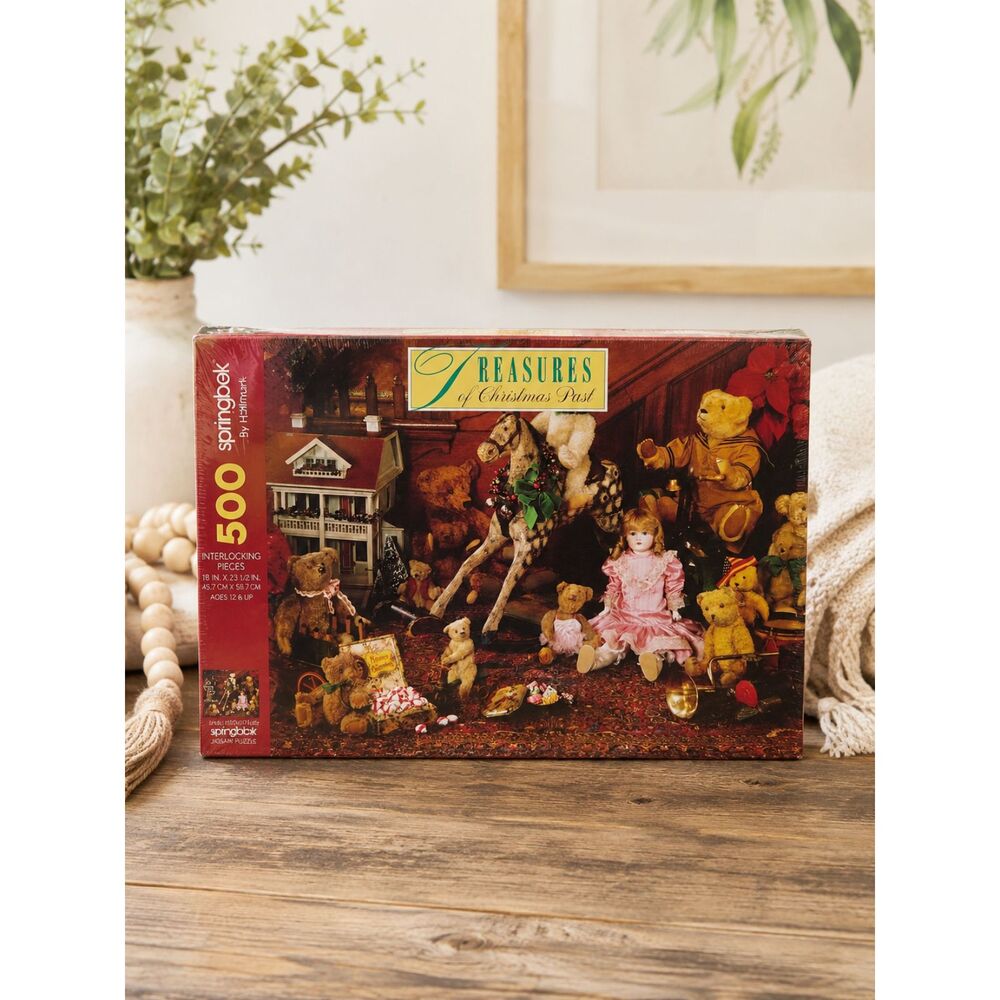 Hallmark Springbok Treasures of Christmas Past 500 Piece Jigsaw Puzzle Sealed